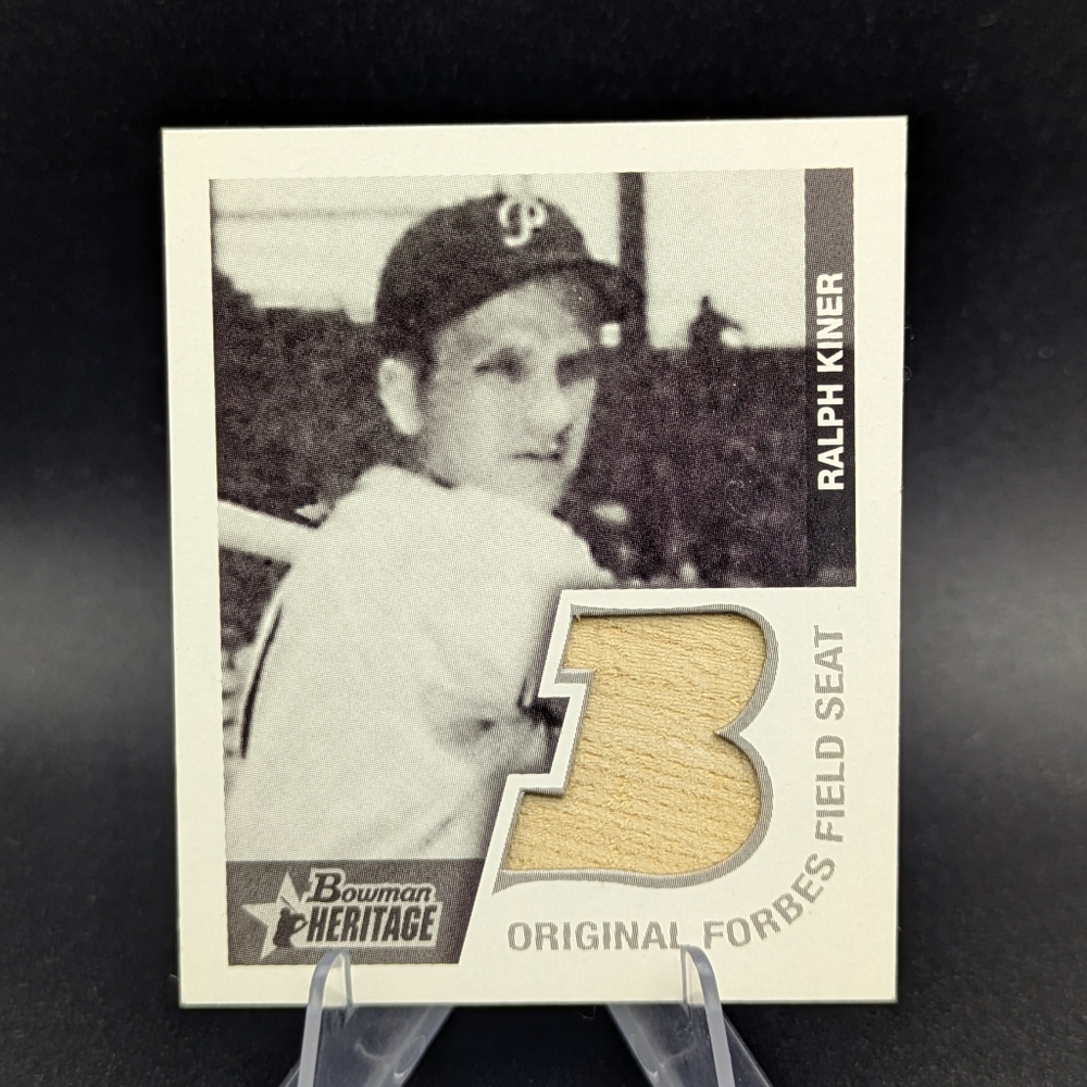 2001 Bowman Heritage 1948 Reprints Relics Ralph Kiner #BHM-RK Hall of Fame Card